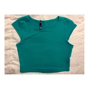New Teal Crop Top